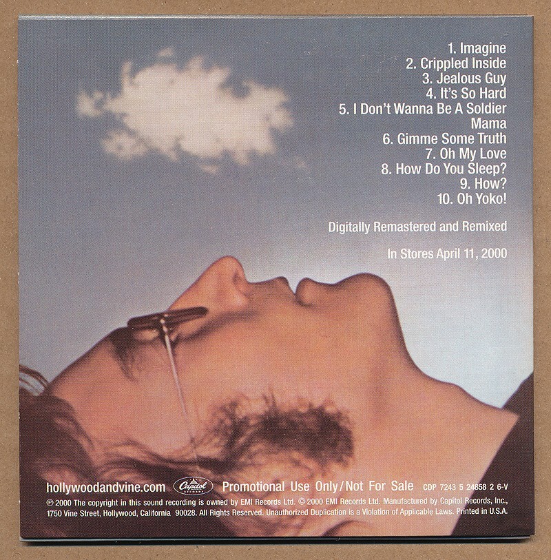 【新品同様】ジョン・レノン JOHN LENNON　IMAGINE　純金蒸着CD LENNON,JOHN - Imagine [Vinyl] - Amazon.com Music