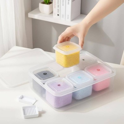 Perlen Perlenbox Transparent Basteln Perlen Organizer Box Einfach Sortieren für Bastler