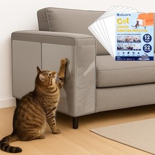 Cat Scratch Furniture Protector, 2 Sizes Self-Adhesive for Sofa, Walls, Doors