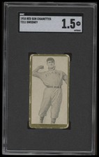 1910 T211 Red Sun Baseball Cards 6