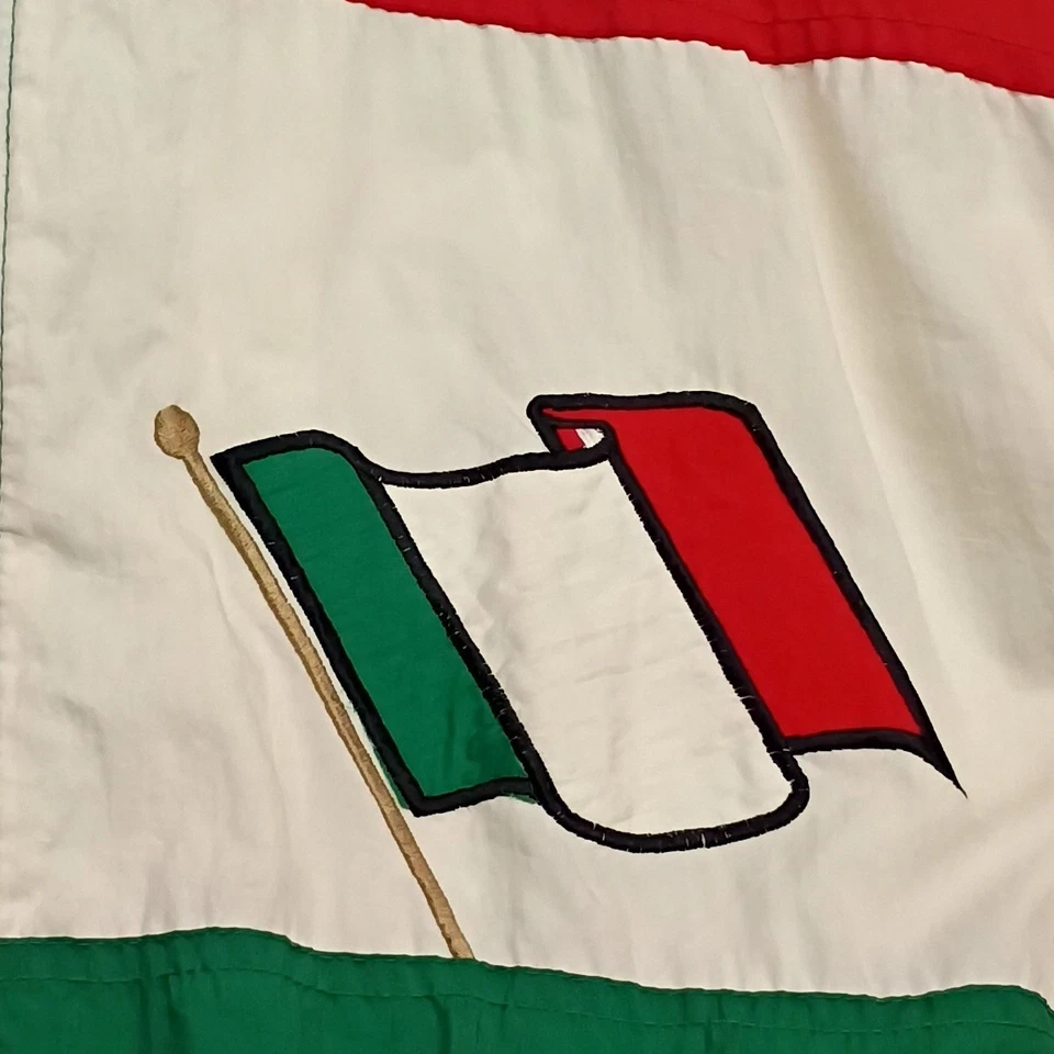 👾 Vintage 96 Starter Italy Jacket Atlanta Olympics Centennial Flag Colors Sz L - Image 2 of 4