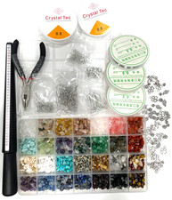 B34 1660 pcs Crystal Bead Chips 28 colors JEWELRY BEAD KIT charms tools supplies