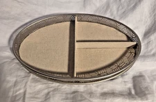 HUNTINGTON STORAGE AND ORGANIZATION TRAY/GEOMETRIC DESIGN, FABRIC LINED/FELTED