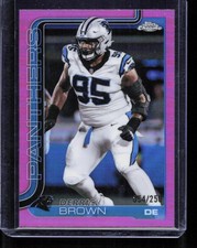 Derrick Brown 2025 Topps Chrome #47 Pink Refractor /250