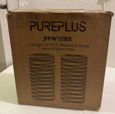 Pureplus 10" x 4.5" Sediment String Wound Water Filter PPW10BB Pack of 2