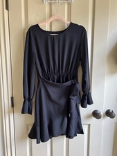 Women’s Black Wrap Around Dress Size Medium