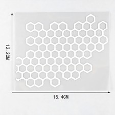 Weather-Resistant Lightweight Decorative Hexagonal Honeycomb Pattern Car Sticker