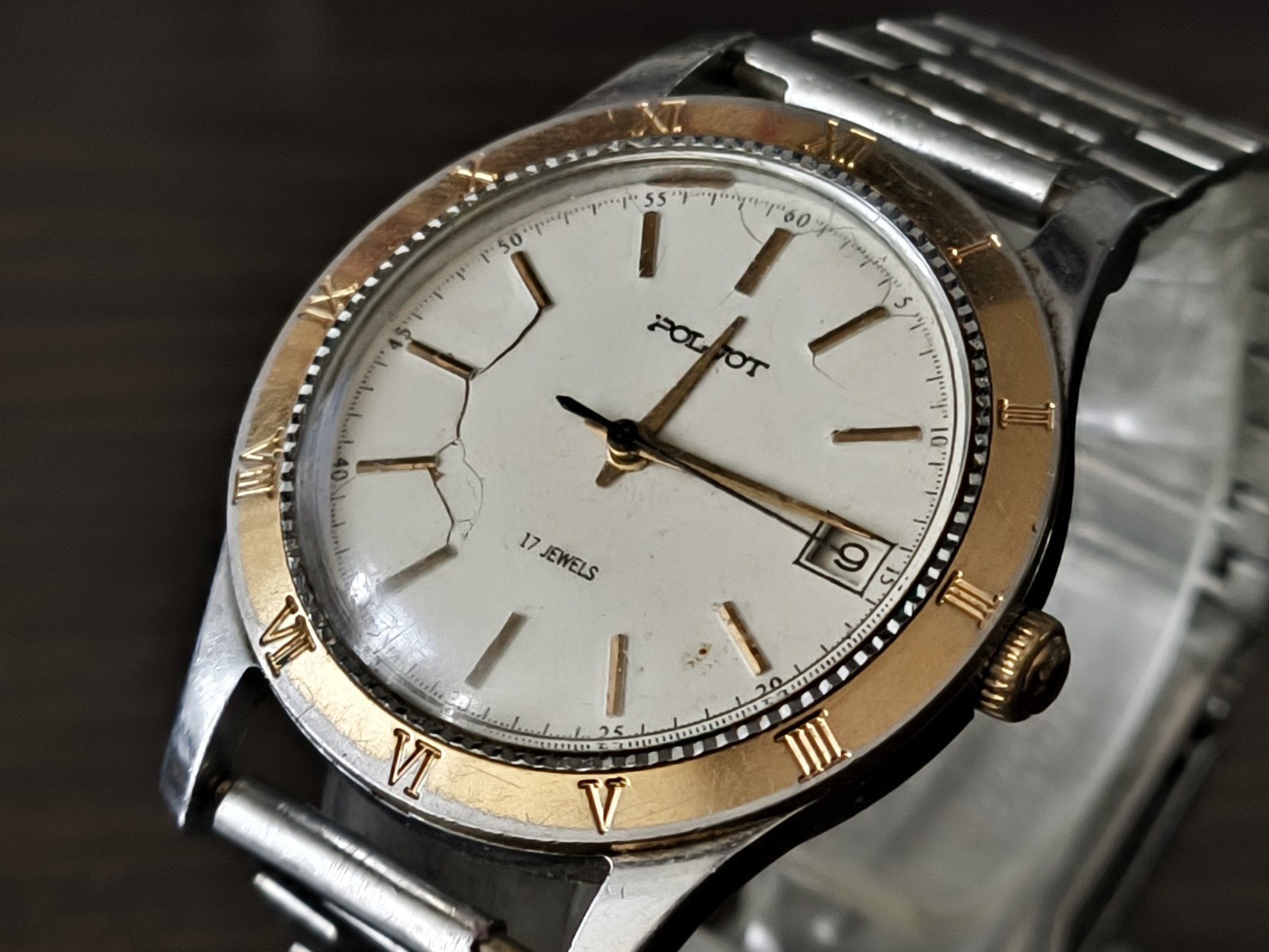 POLJOT Vintage   Watch USSR  USSR Men's Soviet 17 mechanical stones  Rare - vintagewatches.pk