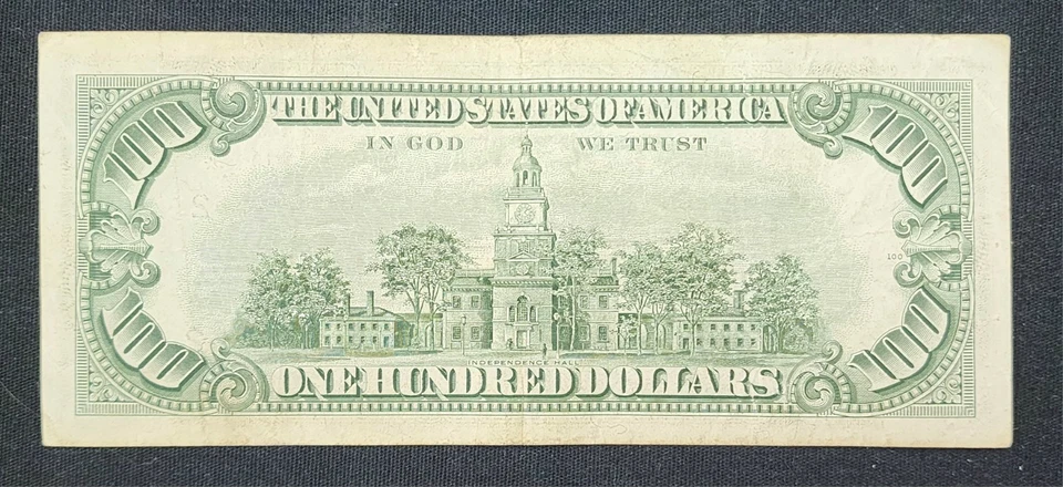 1977 Star Note $100 US One Hundred Dollar Bill  Federal Reserve of New York - Image 3 of 3