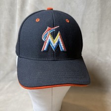 Miami Marlins Fan Favorite Logo Hat Child Youth Black MLB Baseball Cap
