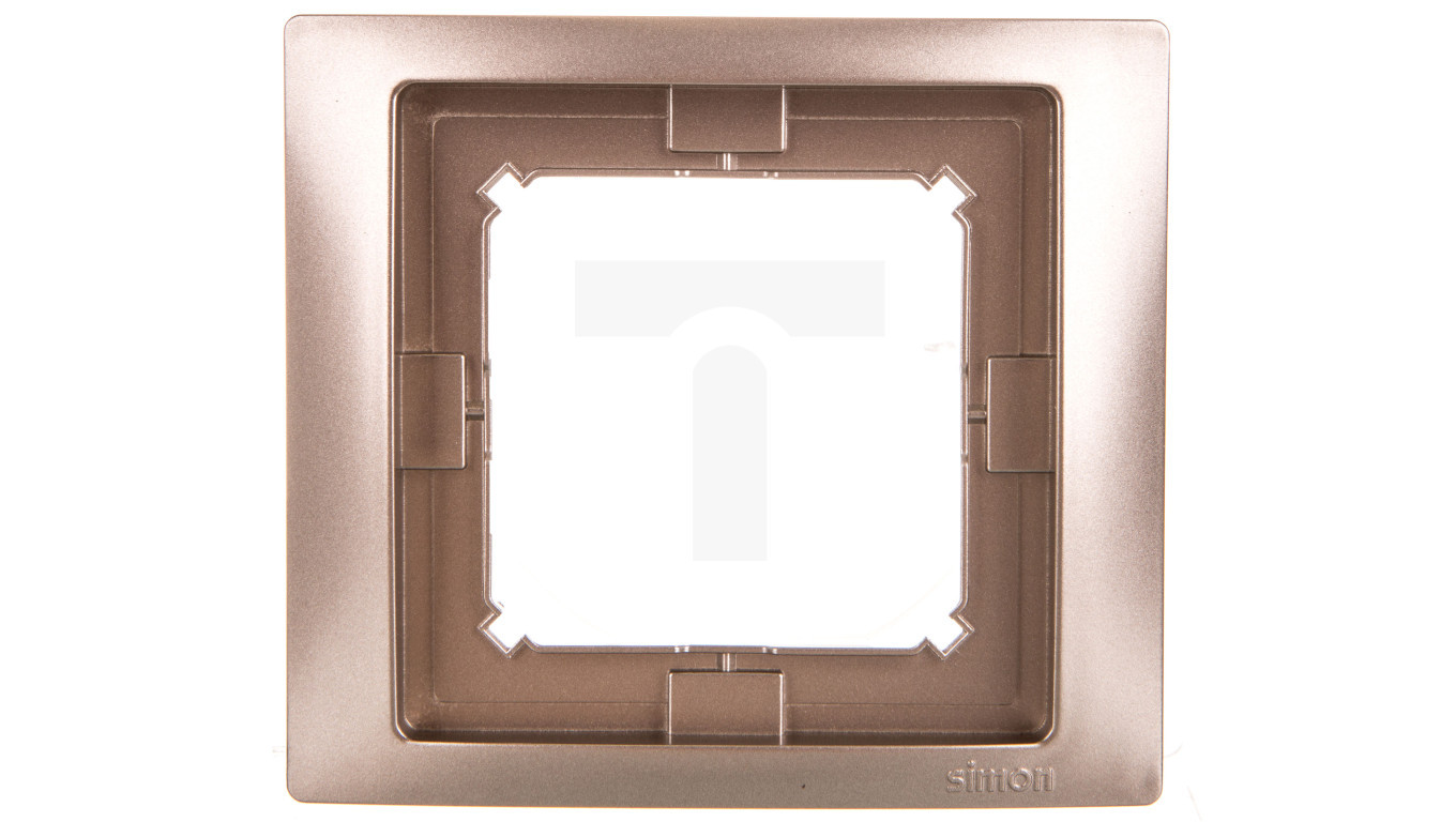 Simon Basic Neos Single frame IP44 satin BMRC1B/29 /T2UK