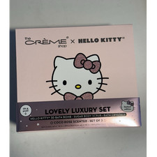 The Cr me Shop x Hello Kitty Coco Rose Gift Set Bath Bomb/Scrub/Crystals 14.1oz