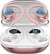 Wireless Earbuds Sport, Bluetooth 5.4 Headphones with Earhook, 2025 Hi-Fi Ste...
