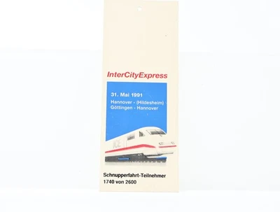 Plaque de circulation des trains InterCity Express "Participants à la conduit... - Photo 1/2