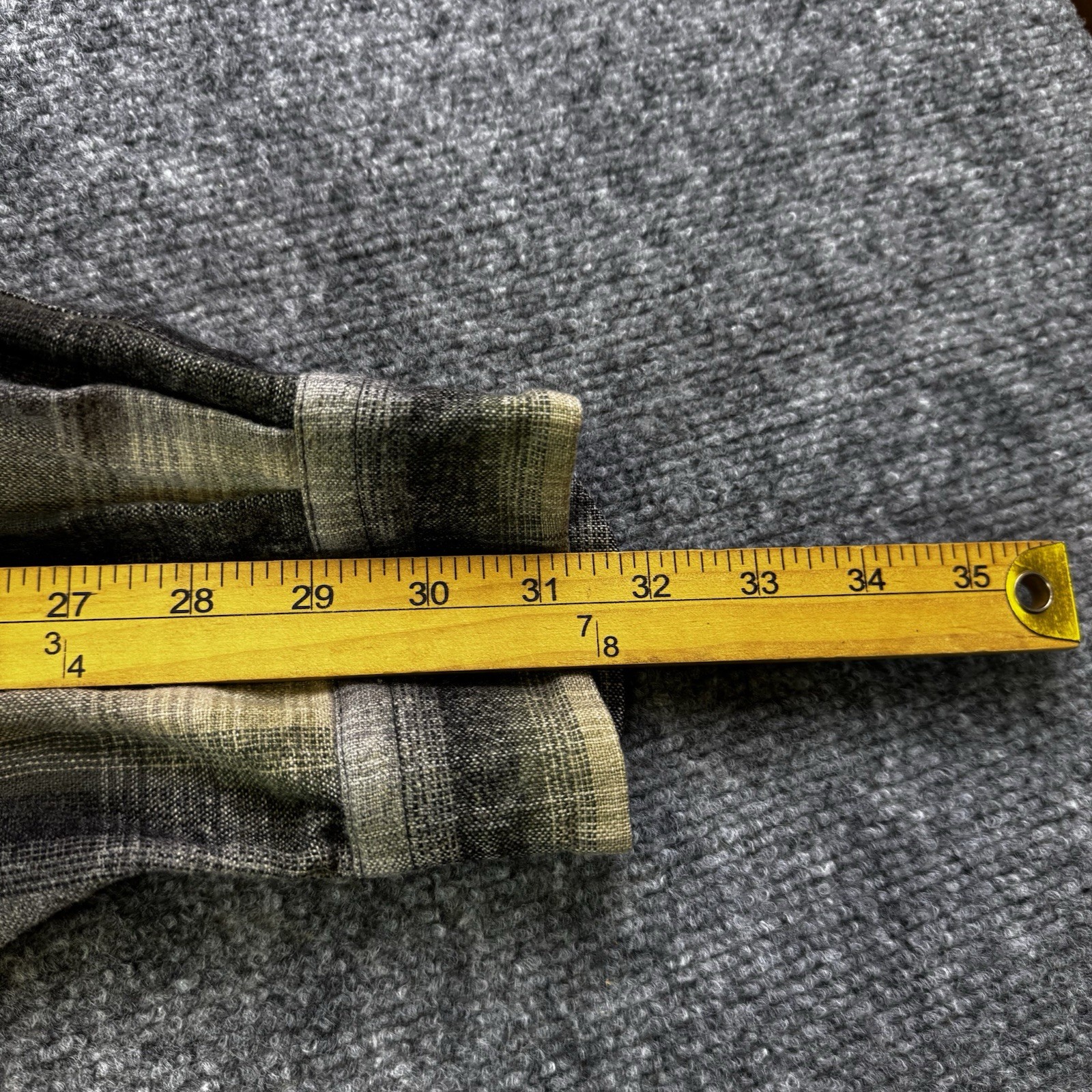 Distressed Pendleton Virgin Wool Shadow Plaid Boa… - image 11