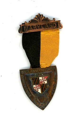 Gettysburg 1913 Maryland State Veterans Badge G.A.R. - Grand Army - GAR