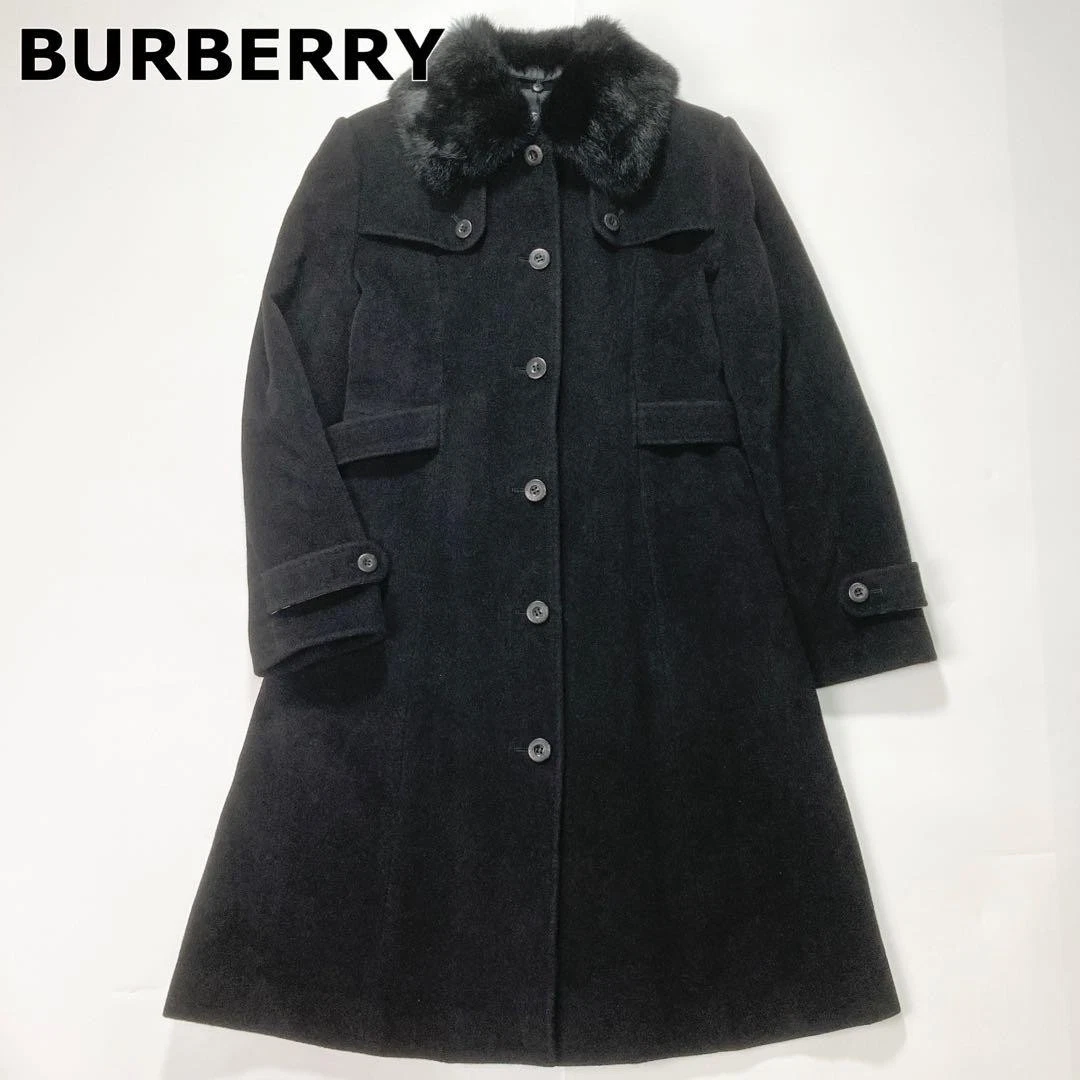 Burberry Black Coats, Jackets & Vests Fur Outer Shell for Women