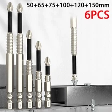 6X High-Magnetic Screwdriver Drill Bit Set