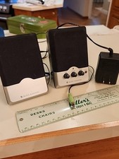 Genuine Altec Lansing BX2 Powered Audio System Computer Speakers Tested Working