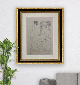 Pablo Picasso Hand-Signed Original Print With COA and +$3,500 USD Appraisal.-