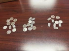 lot of 30 assorted 1 gram silver rounds and bars 1oz total