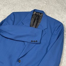 VTG Christian Dior Le Connaisseur Blue Blazer 46L Made in USA Business