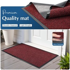 Large Heavy Duty Non Slip Rubber Back Door Mat Barrier Hallway Kitchen Floor Rug