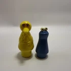 Vintage Little People Sesame Street Cookie Monster Big Bird Figure Fisher Price