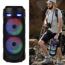 Bluetooth Speakers Portable Wireless Subwoofer Stereo Bass Party Soundbox F M1R1