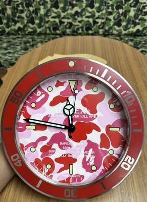 Vintage Bape Pink Camo Bapex Wall Clock 2006 | eBay