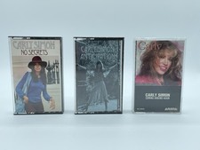 Carly Simon 3 Cassette Tapes: No Secrets, Anticipation,  Coming Around Again