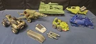 VINTAGE 1984 / 1985 G.I. Joe LOT AS IS PARTS ARAH TANK , HELICOPTER,  GUNNER +
