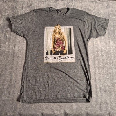 Danielle Bradbury Polaroid T-Shirt Size Large Grey Short Sleeve Graphic Tee 