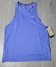 Nike Fast Dri-Fit Running Singlet Chaleco Ligero Para Hombre FN4229-570 Talla Uk L