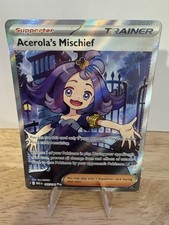 Pokémon Acerola's Mischief 165/132 Me01 Ultra Rare Full Art Holo Trainer