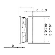 Compact 2 Inch Subwoofer Speaker for Small Home Audio Systems and Builds