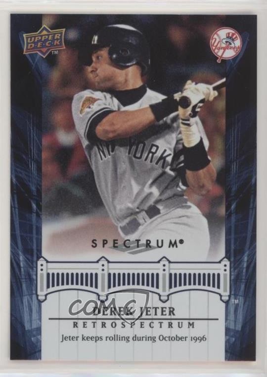 2008 Upper Deck Spectrum Derek Jeter Retrospectrum Derek Jeter #DJ15 HOF oc3