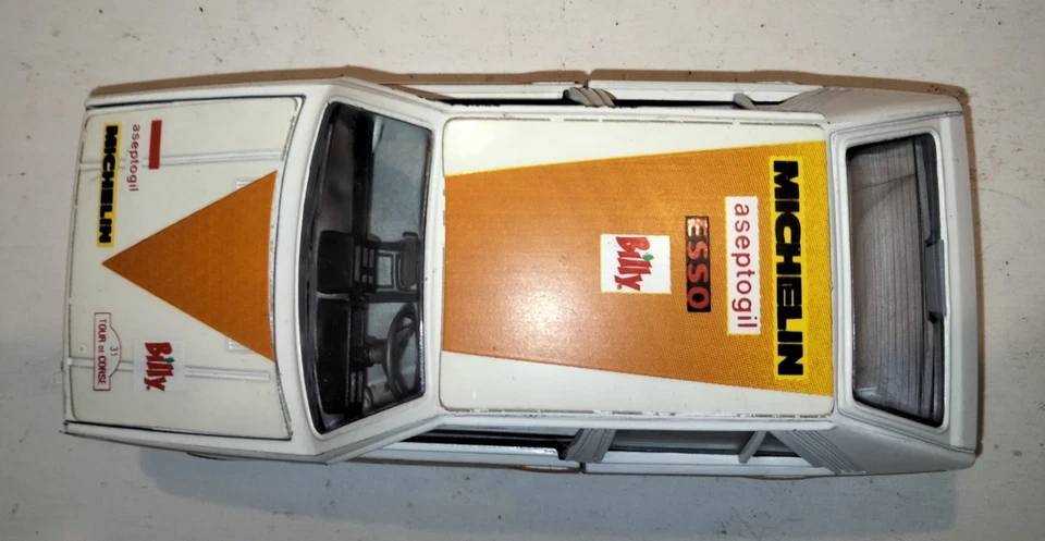 Lancia Delta Michelin aranciata Billy HotWheels anni 70-80 made in Italy 1/25 - Immagine 2 di 4