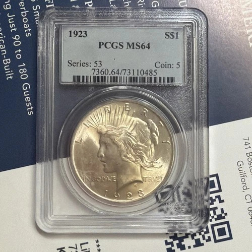 PCGS 1923 MS64 Peace Dollar 🇺🇸