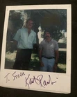 Kurt Rambis Autograph with me Actual signature i was young and polaroid camera
