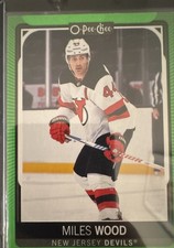 2021-22 O-Pee-Chee - Miles Wood #123 Neon Green Border /50