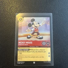 Lorcana Mickey Mouse - Enthusiastic Dancer (112/222) Shimmering Skies FOIL