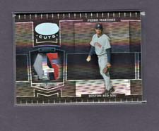 2004 LEAF CERTIFIED CUTS MARBLE MIRROR BLACK NUMBER PATCH #35 PEDRO MARTINEZ 1/1
