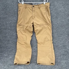 Wrangler ATG Mens Size 36x30 Khaki Synthetic Straight Utility Pants