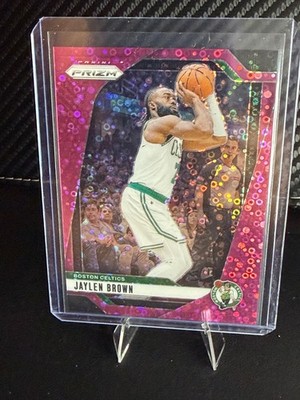 🏆🔥 2024-25 Panini Prizm Jaylen Brown Fast Break Pink /50 #139 Celtics 31/50