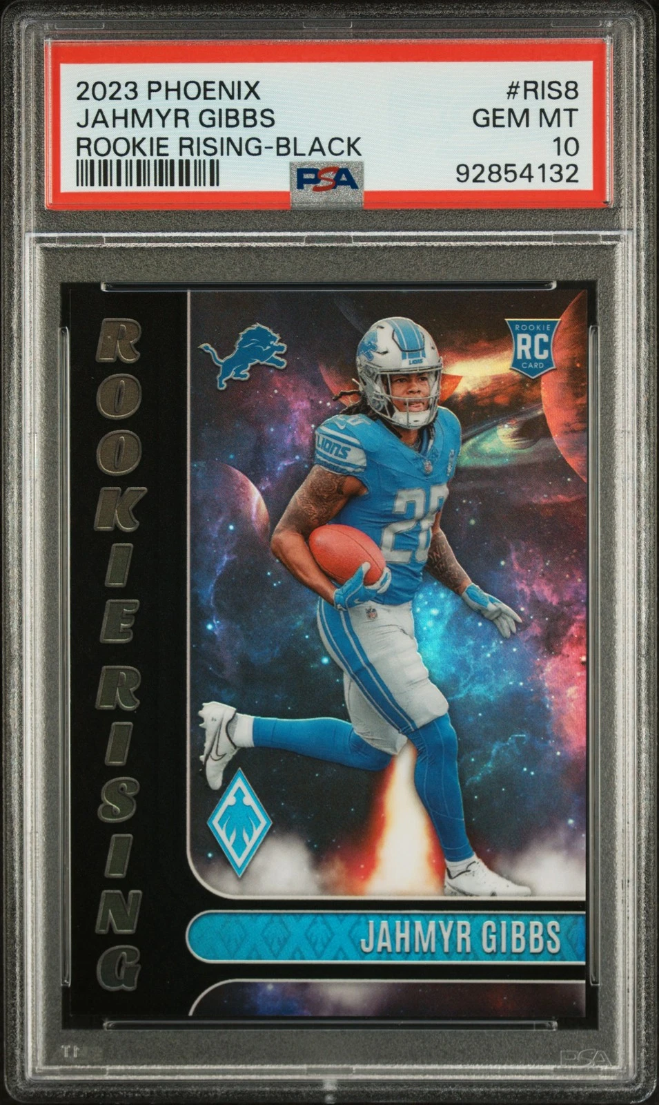 Jahmyr Gibbs Panini Phoenix Rookie Rising #RIS8 Black