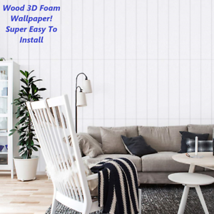 10sqft more 3D  Wood Foam  Wallpaper  Ceiling Home Decor 