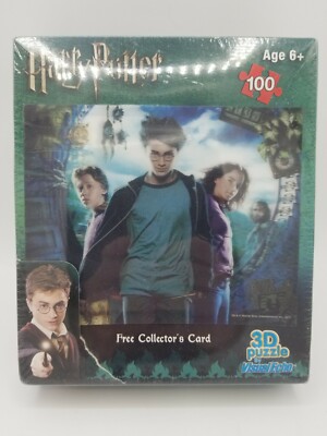 Harry Potter 3D 100 Piece Puzzle With Collectors Card by Visual Echo New Sealed