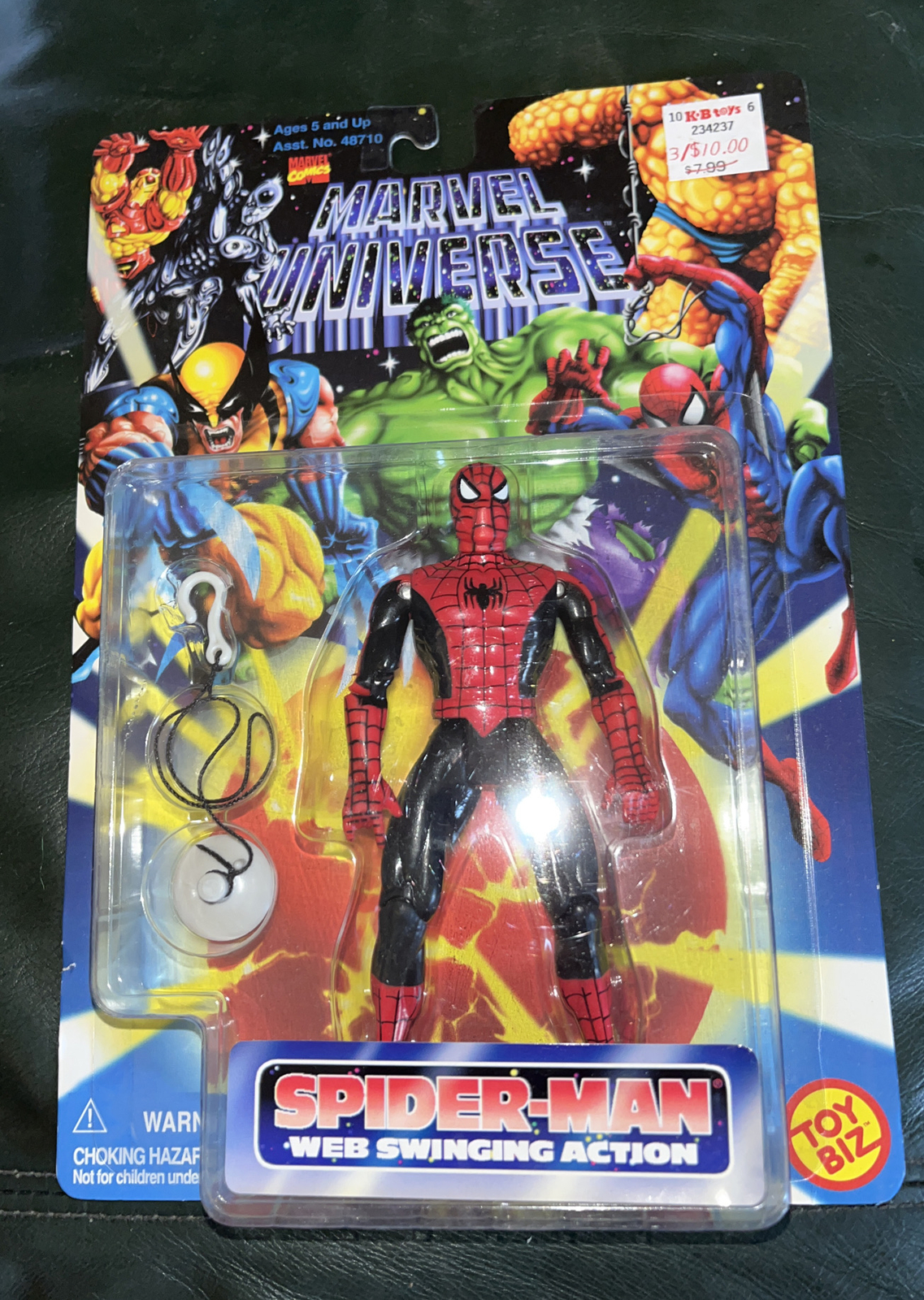 Marvel Universe SPIDER-MAN Web Swinging Action ToyBiz 1996 MOC