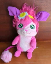 Popples Bubbles Plush Pink W/Purple ears Spin Master 2015 stuffed animal